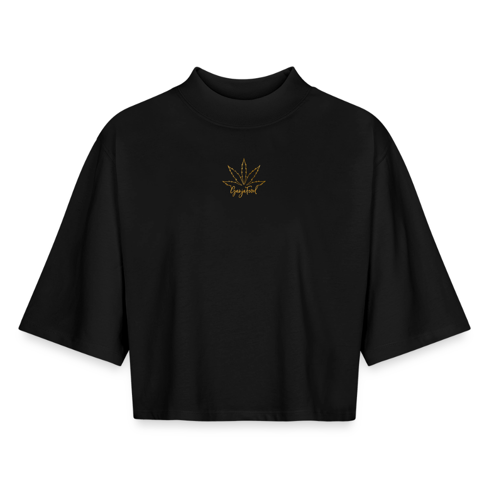 Boxy Frauen Recyceltes 1/2 Sleeved T-Shirt by Stanley/Stella - Schwarz