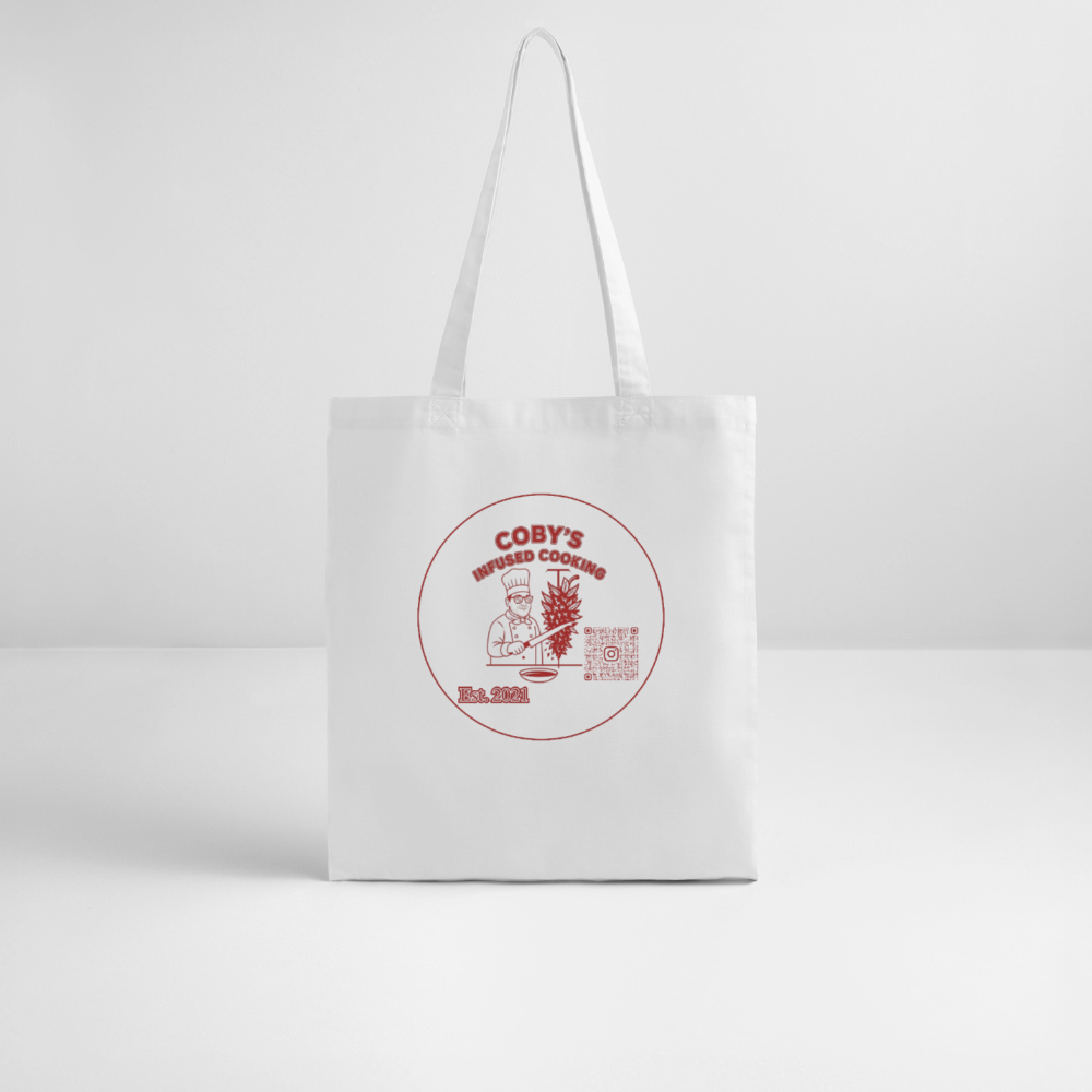 Coby's Infused Cooking Bio-Stoffbeutel – Cannabis Kitchen Jutebeutel - Weiß
