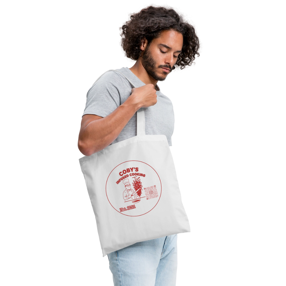 Coby's Infused Cooking Stoffbeutel – Cannabis Kitchen Jutebeutel - Weiß
