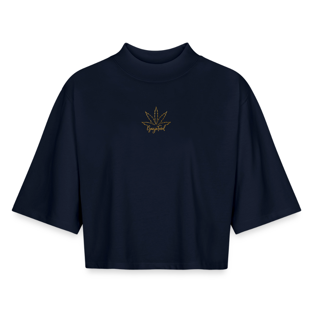 Boxy Frauen Recyceltes 1/2 Sleeved T-Shirt by Stanley/Stella - Navy