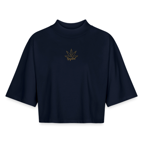 Boxy Frauen Recyceltes 1/2 Sleeved T-Shirt by Stanley/Stella - Navy